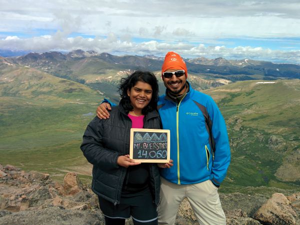 Feeling on top of the world @ 14060 Mt Bierstadt