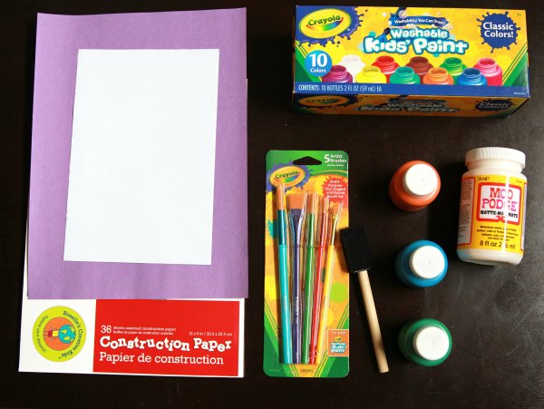 Supplies for Hooked on Papa Painting