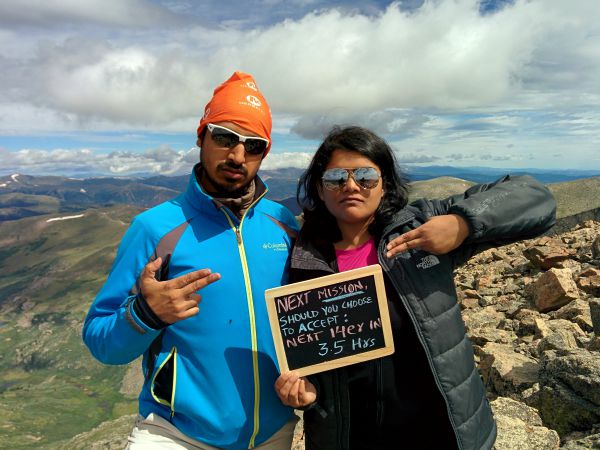 Ready for the next 14er on top of the 14er ~ Mt. Bierstadt!