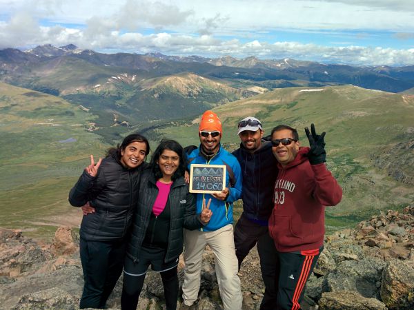 Group members for out First 14er Hike to Mt. Bierstadt