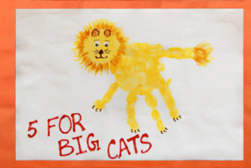 Cover Picture for Handprint Lion Keepsake - 5 for Big Cats!