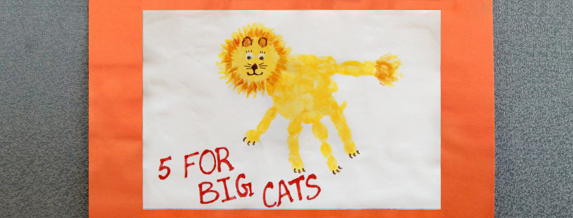 Cover Picture for Handprint Lion Keepsake - 5 for Big Cats!