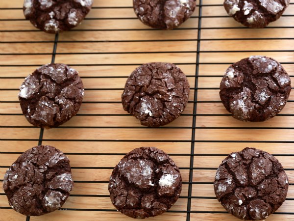 Cool the cookies on a wire rack