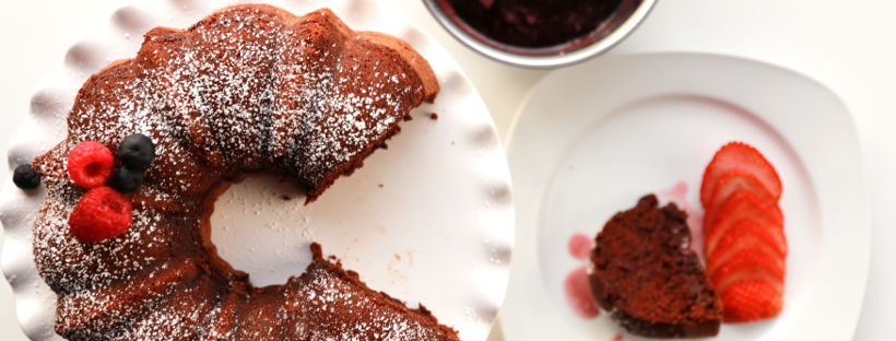 The moist, decadent and boozy Chocolate Wine Cake!