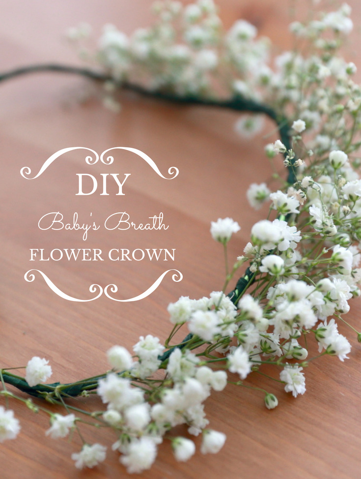 DIY Baby's Breath Flower Crown not only do make for a great photo prop, they are also good for summer or garden parties or even as a return gift.