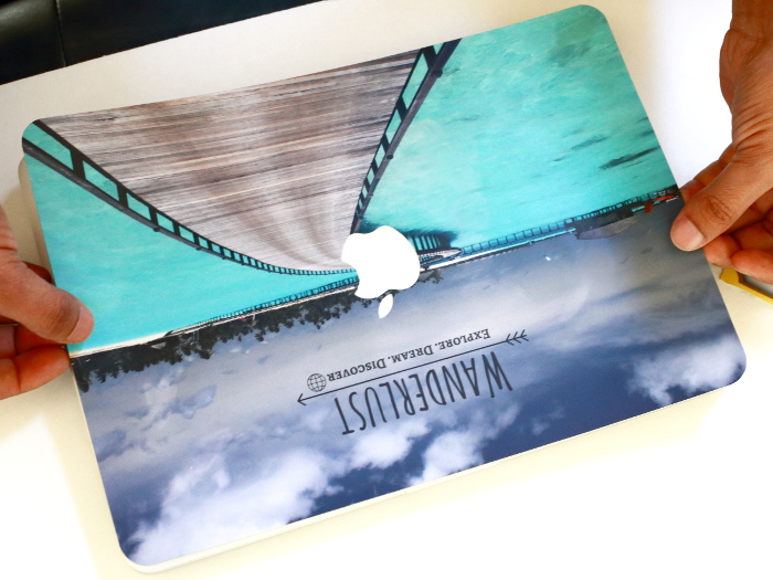 Cure wanderlust with CaseApp with custom laptop skin and custom iPhone case. 