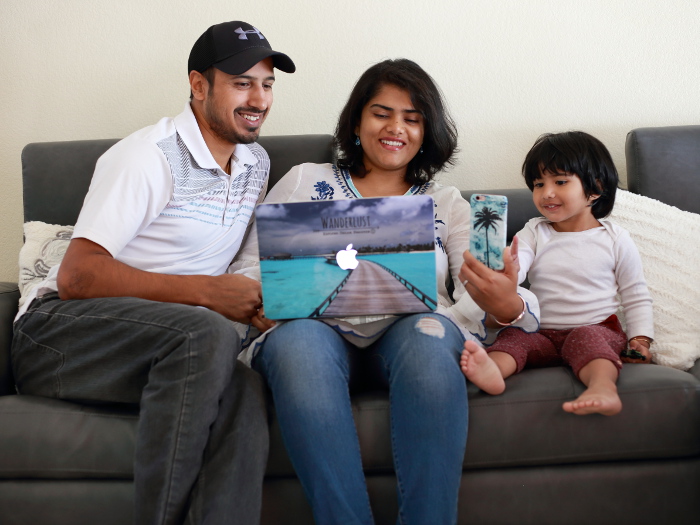 Cure wanderlust with CaseApp with custom laptop skin and custom iPhone case. 